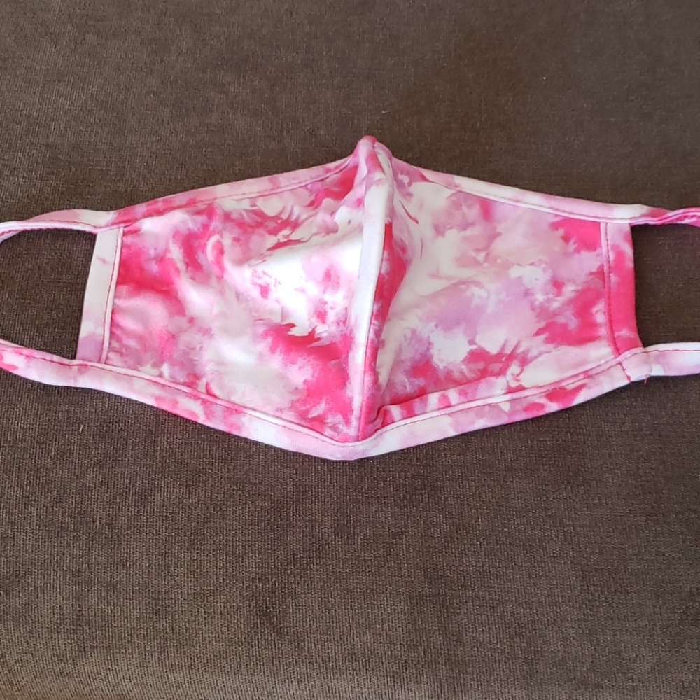 Pink Tie Dye Face Mask